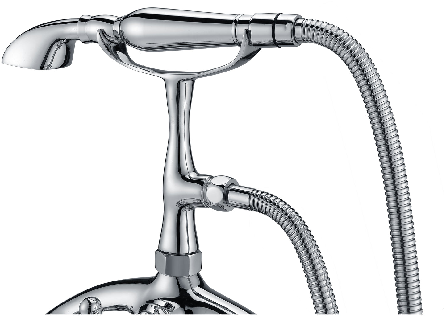 Tugela 3-Handle Claw Foot Tub Faucet with Hand Shower