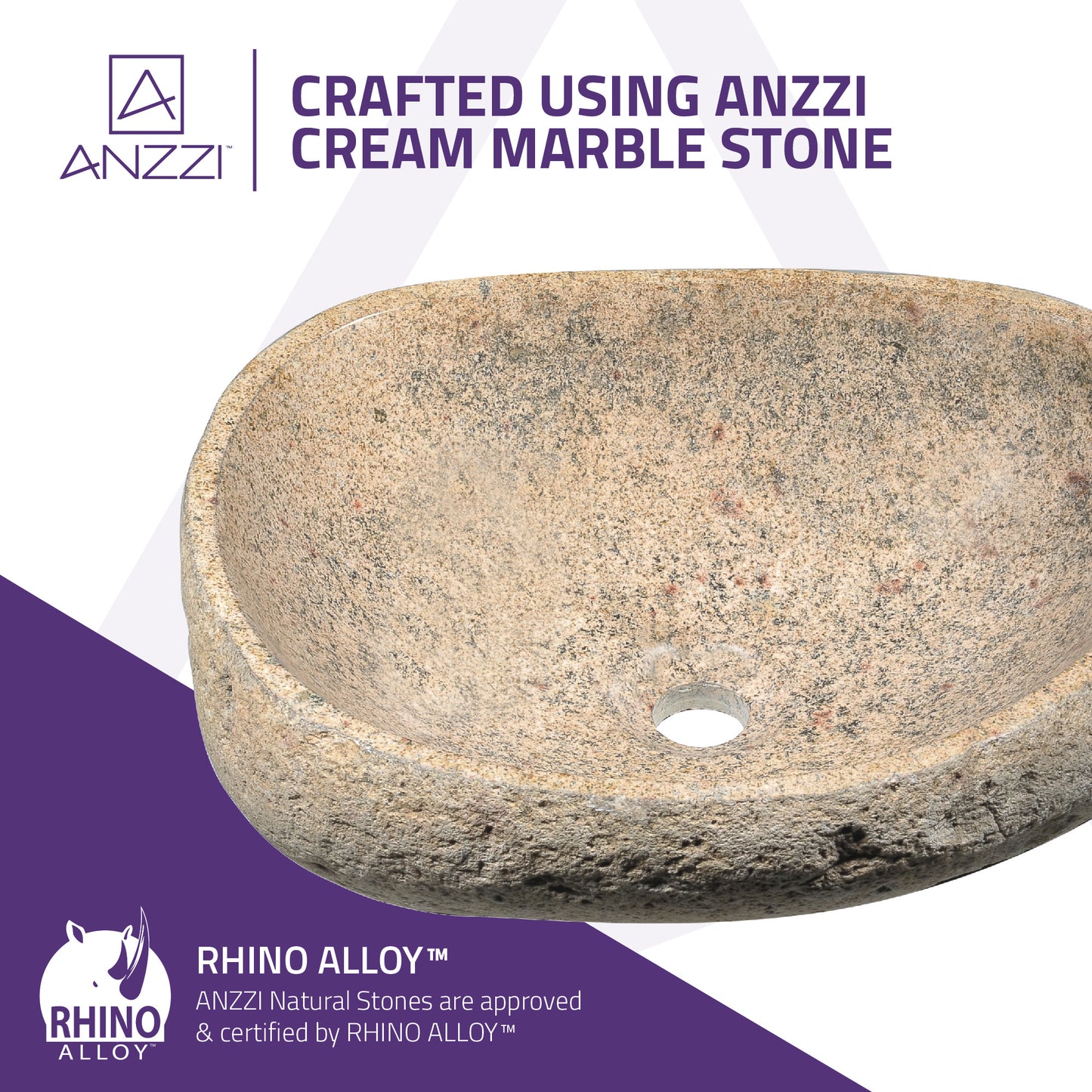 Leopards Crest Vessel Sink in Yellow River Stone