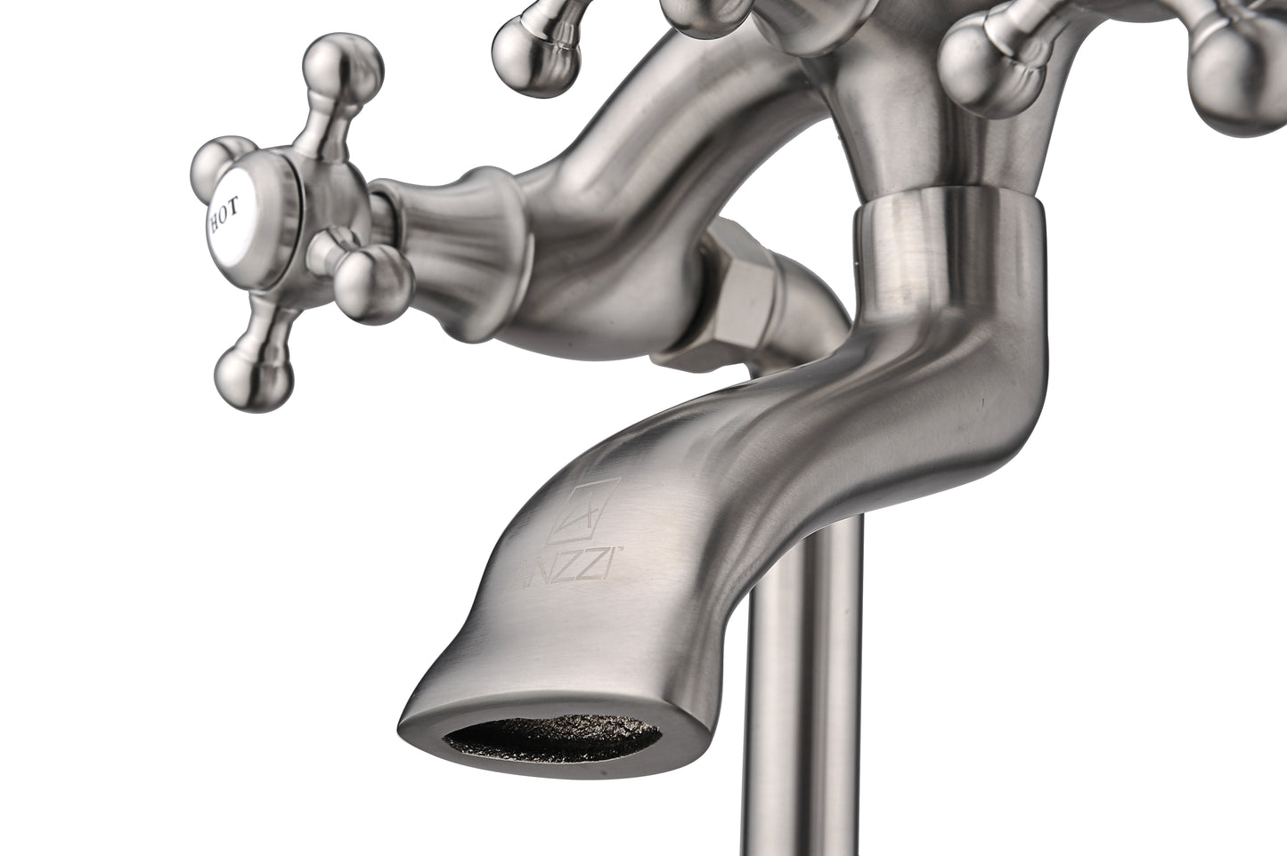 Tugela 3-Handle Claw Foot Tub Faucet with Hand Shower