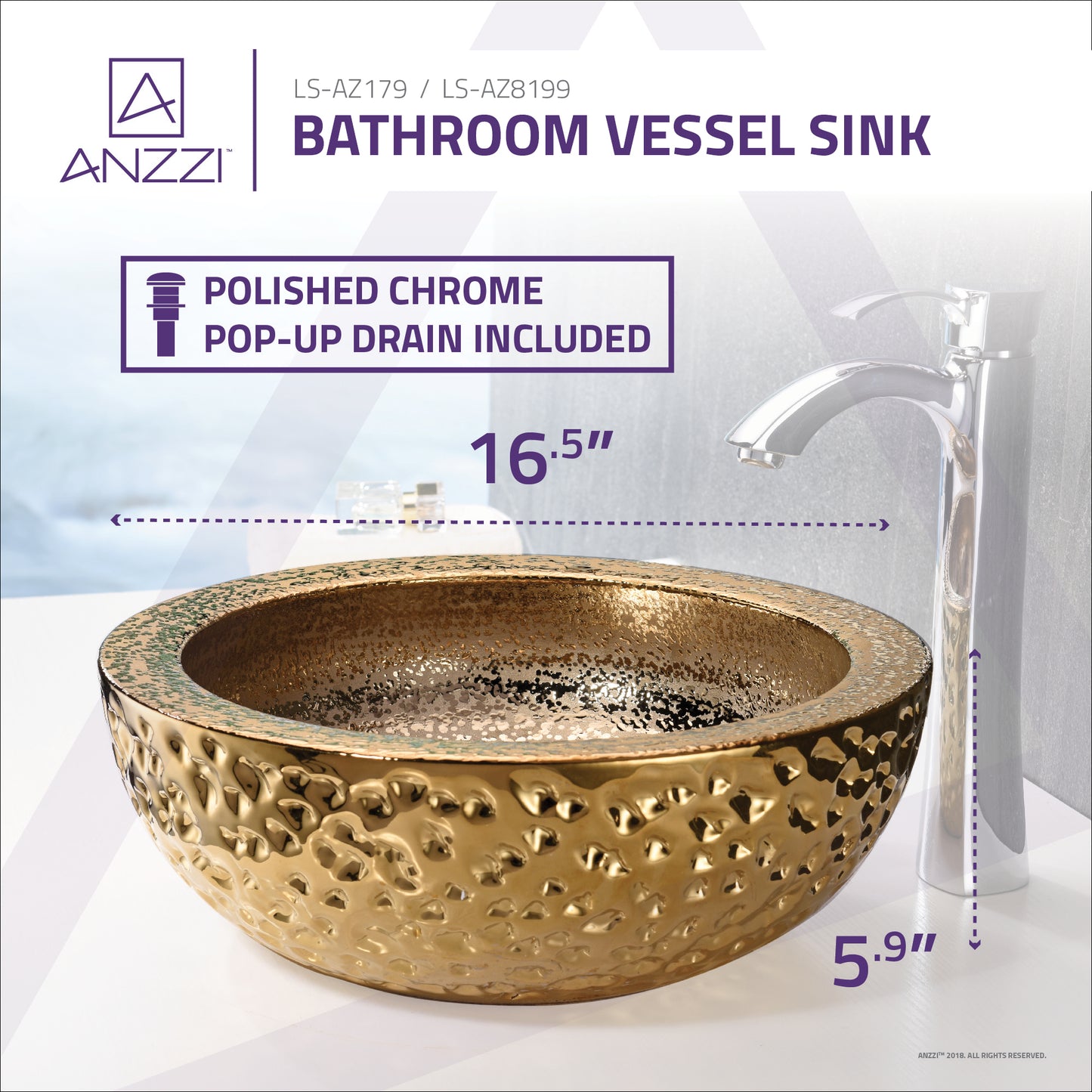 Levi Series Vessel Sink