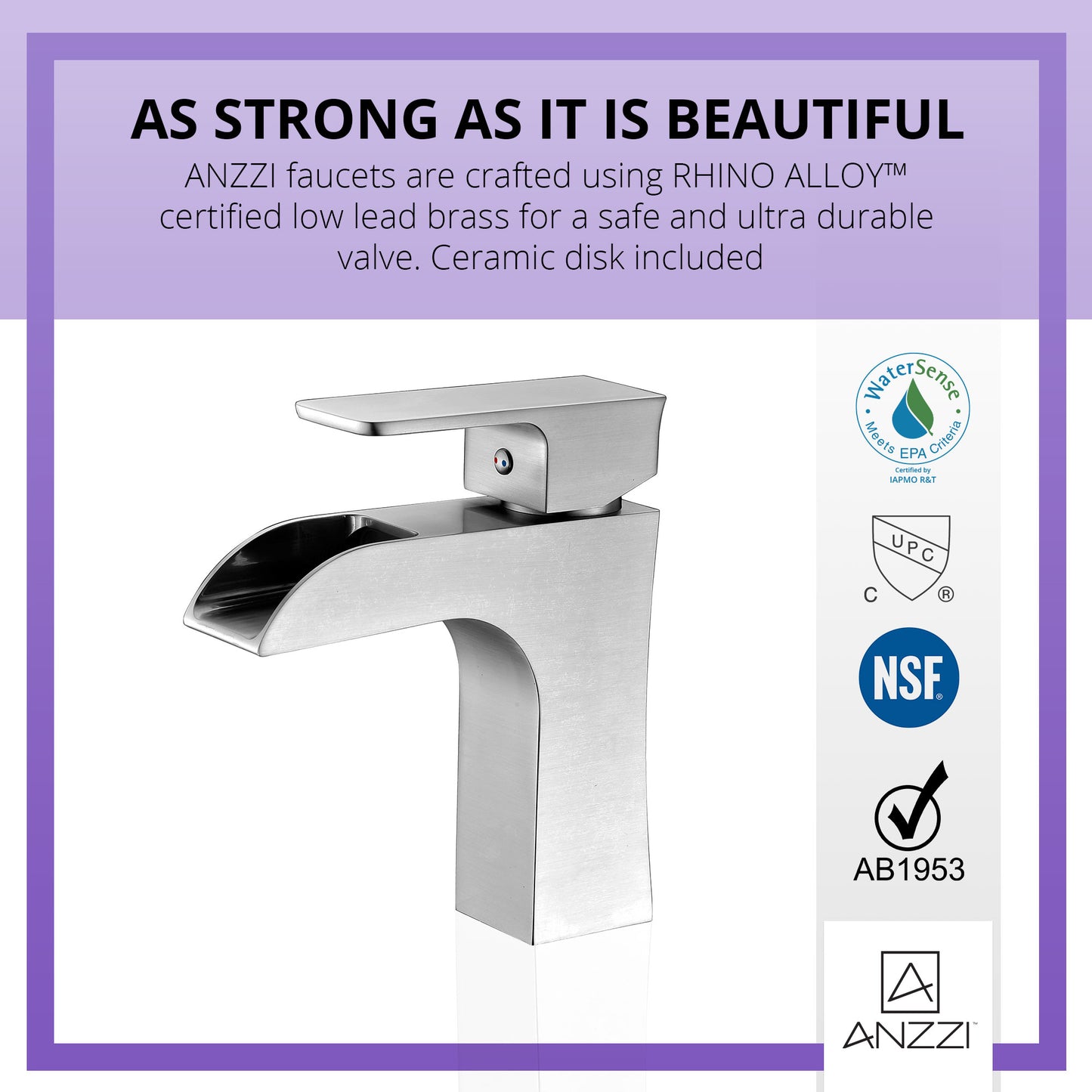 Forza Series Single Hole Single-Handle Low-Arc Bathroom Faucet