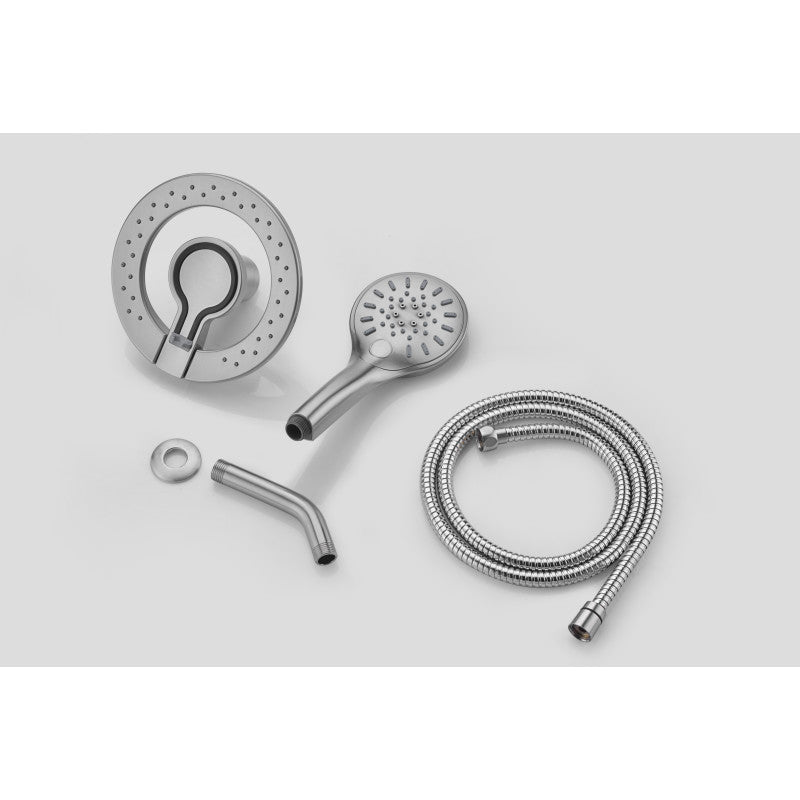 Magnetic Valkyrie Multi-Spray Retro-Fit 7.48 in. Dual Wall Mount Fixed and Handheld Shower Head with Magna-Diverter