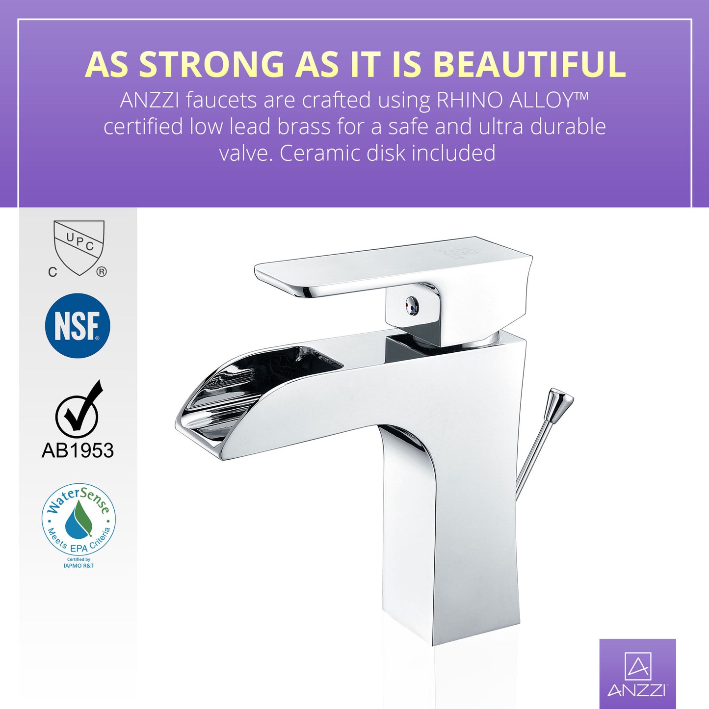 Forza Series Single Hole Single-Handle Low-Arc Bathroom Faucet