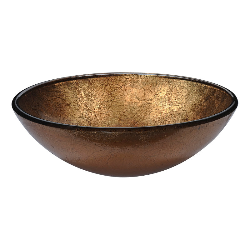 LS-AZ8226 - Gardena Series Deco-Glass Vessel Sink in Celestial Earth