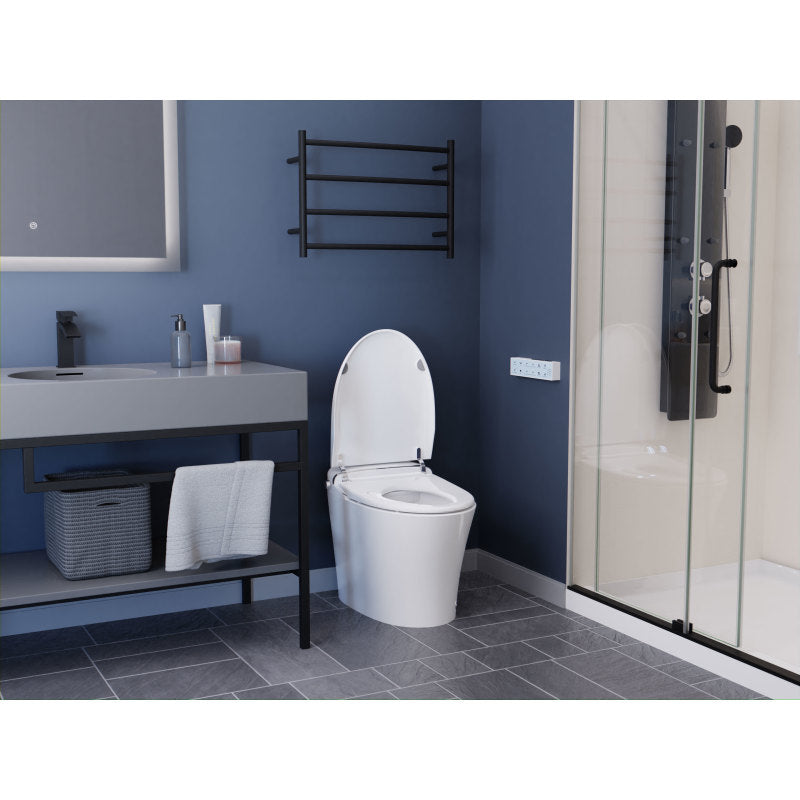 TL-STSF851WH - ENVO Aura Elongated 1.28 GPF Smart Bidet Toilet in White with Remote Control, Auto Flush, Heated Seat, and Deodorizer
