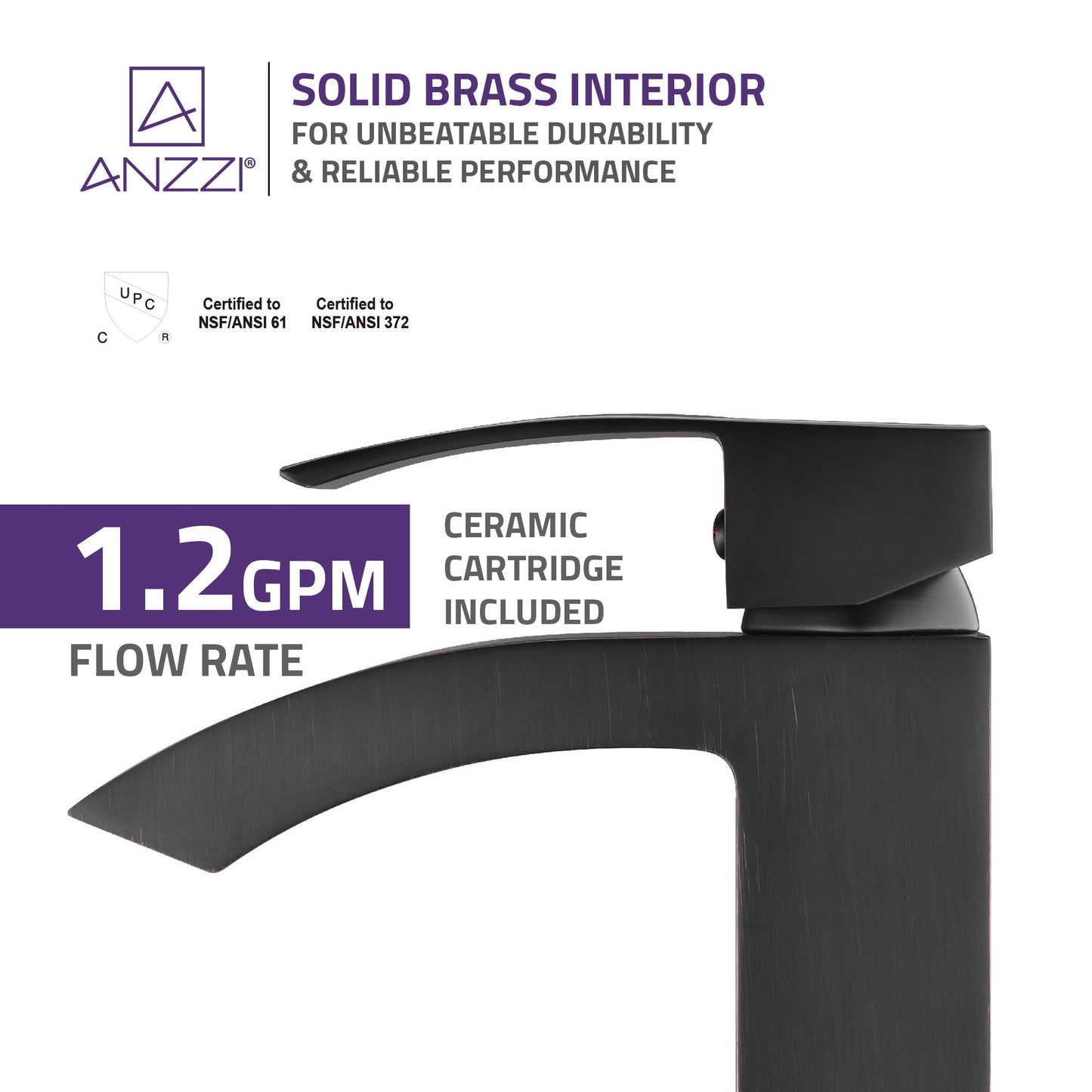 Revere Series Single Hole Single-Handle Low-Arc Bathroom Faucet