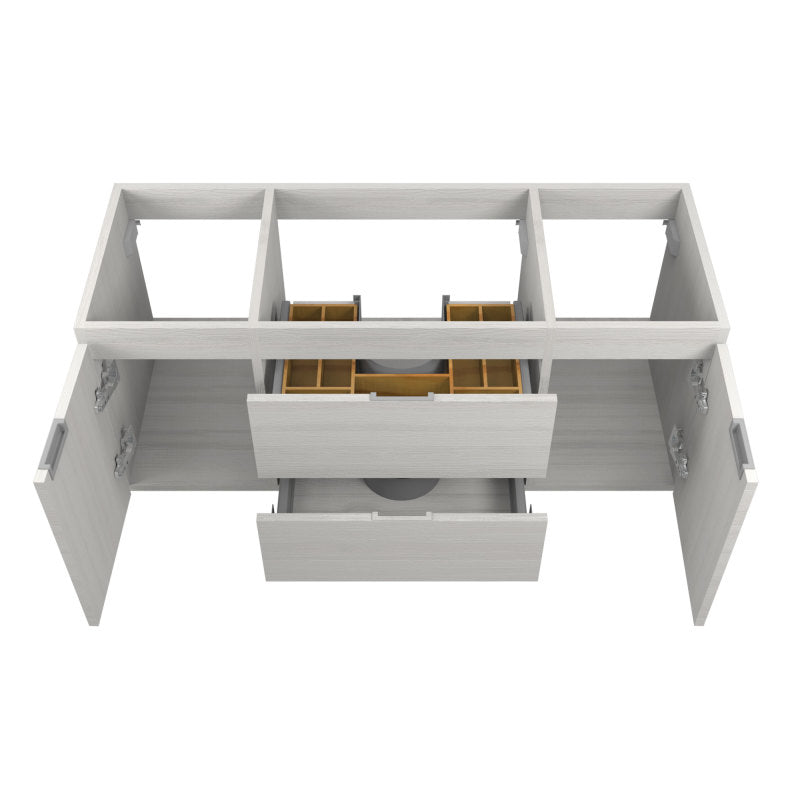 48 in. W x 20 in. H x 18 in. D Bath Vanity Set with Vanity Top in White with White Basin and Mirror