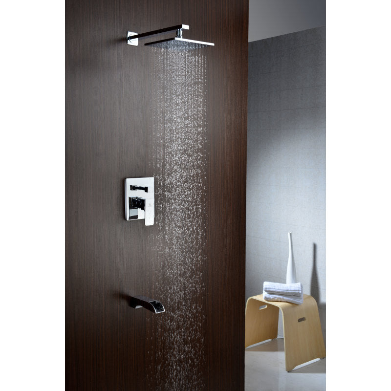 SH-AZ037 - Mezzo Series 1-Handle 1-Spray Tub and Shower Faucet in Polished Chrome