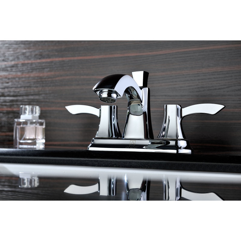 Vista Series 4 in. Centerset 2-Handle Mid-Arc Bathroom Faucet