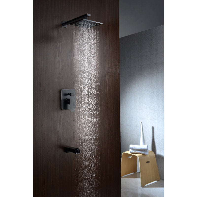 Mezzo Series 1-Handle 1-Spray Tub and Shower Faucet in Oil Rubbed Bronze