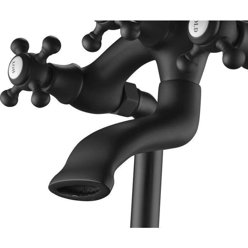 Tugela 3-Handle Claw Foot Tub Faucet with Hand Shower