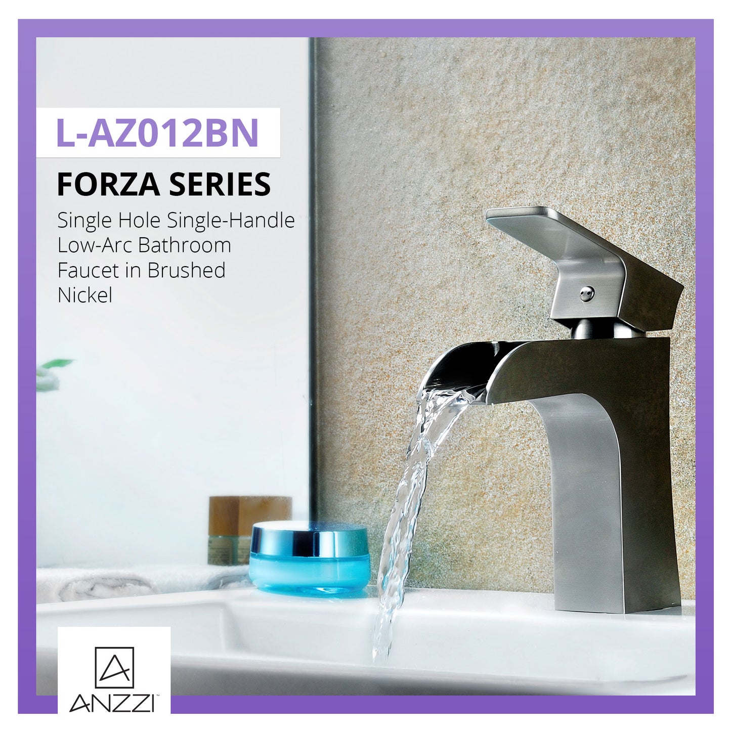 Forza Series Single Hole Single-Handle Low-Arc Bathroom Faucet
