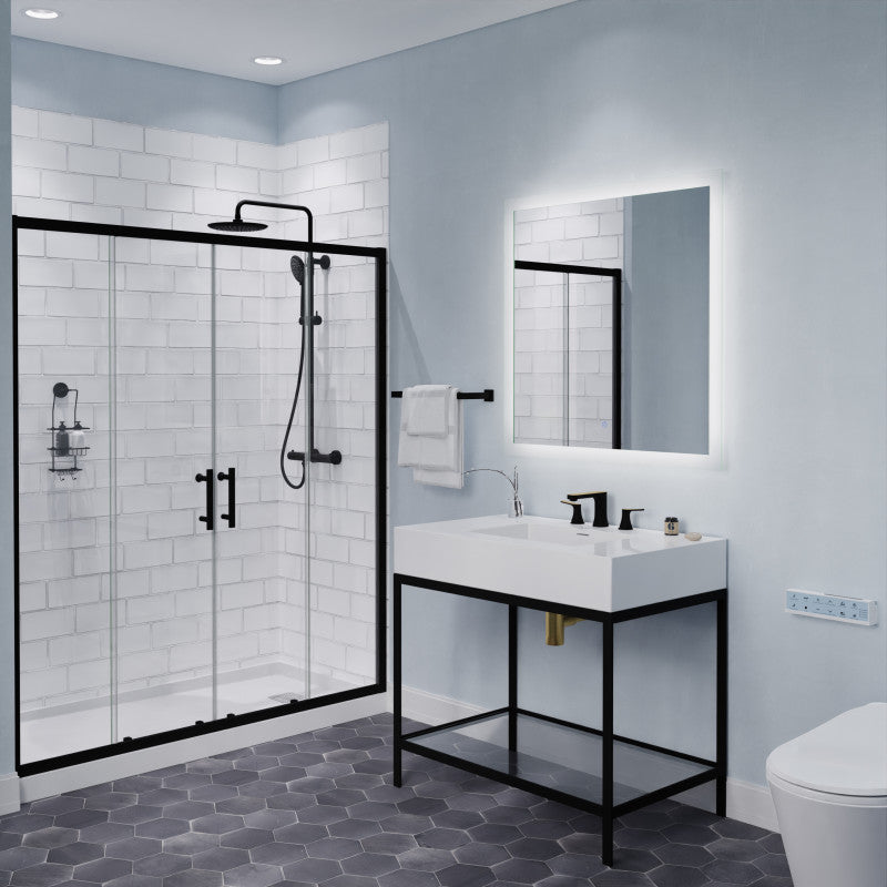 2-Handle 3-Hole 8 in. Widespread Bathroom Faucet With Pop-up Drain