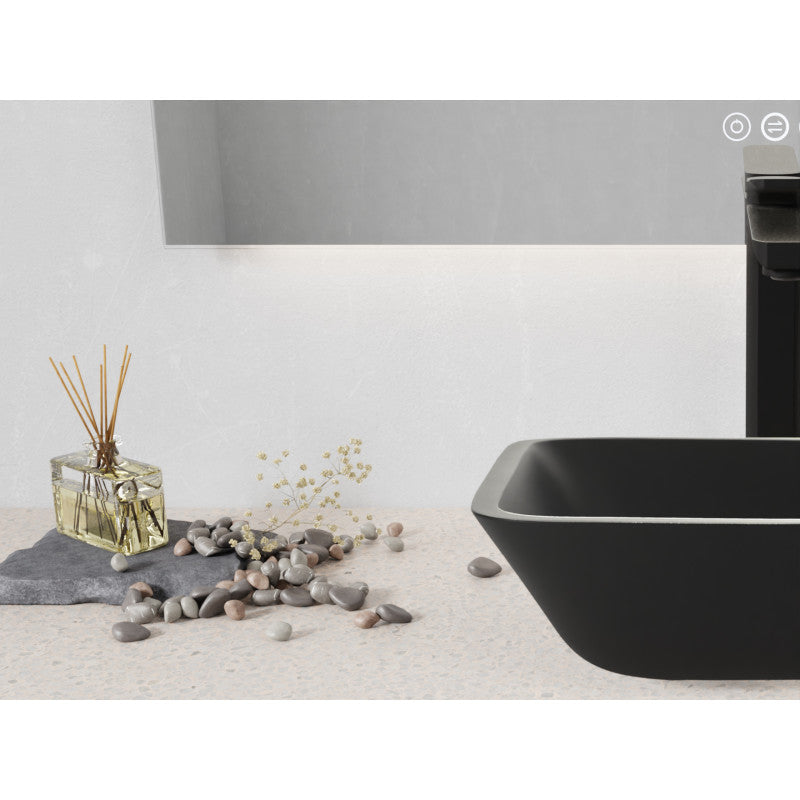 Innovio Rectangle Glass Vessel Bathroom Sink