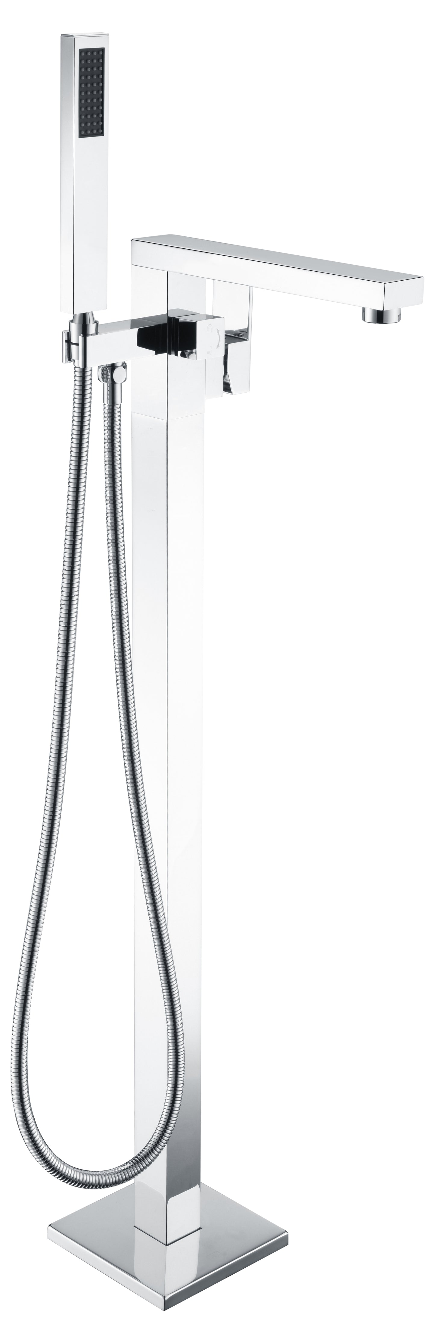 FS-AZ0037CH - Khone 2-Handle Claw Foot Tub Faucet with Hand Shower in Polished Chrome