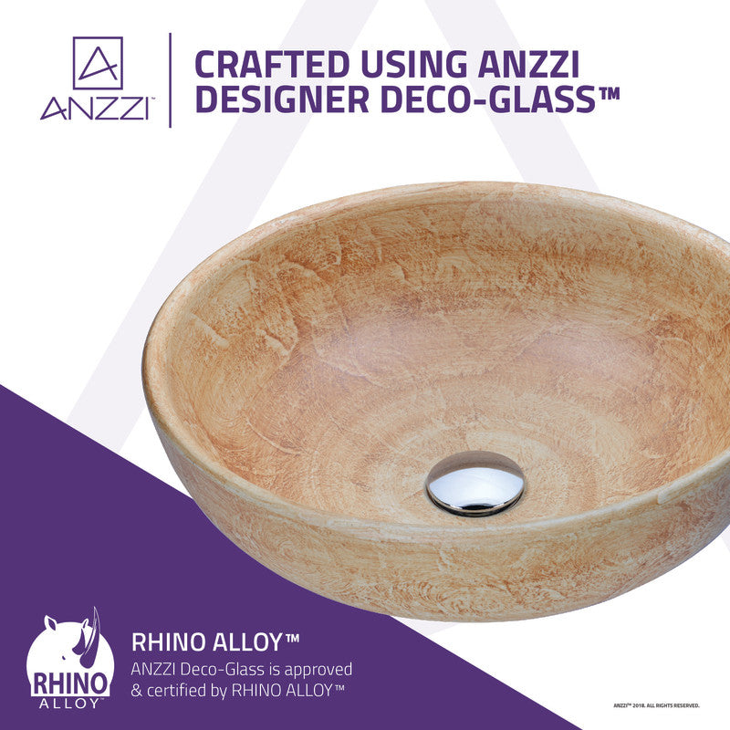 Earthen Series Vessel Sink in Creamy Beige