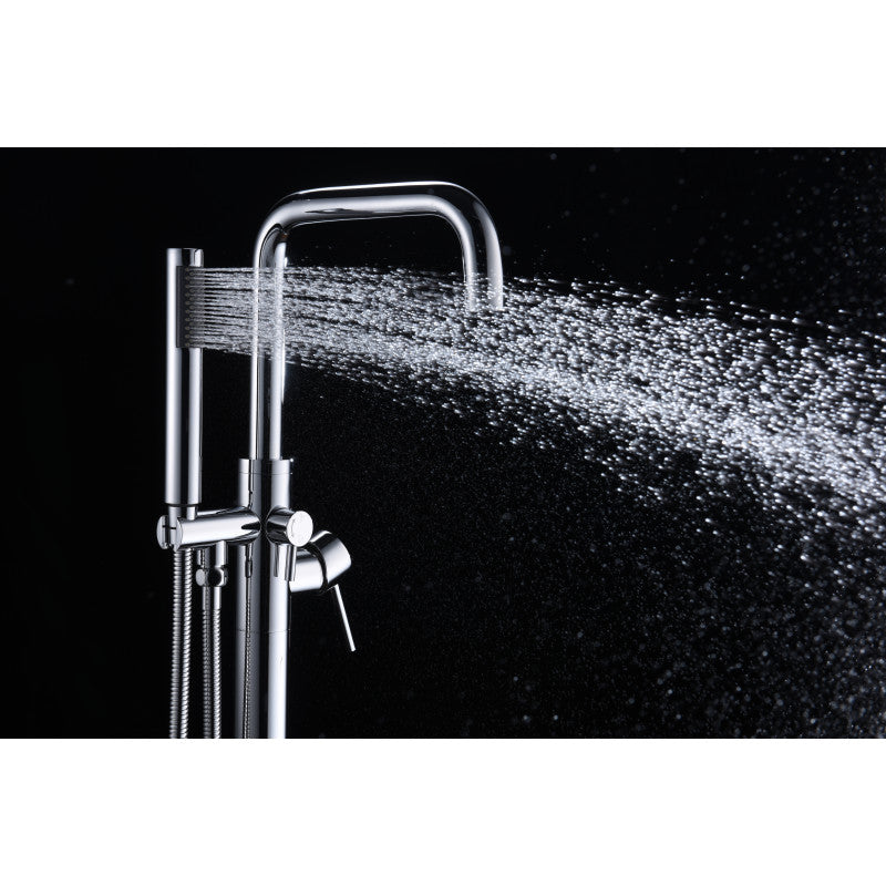 Moray Series 2-Handle Freestanding Tub Faucet with Hand Shower