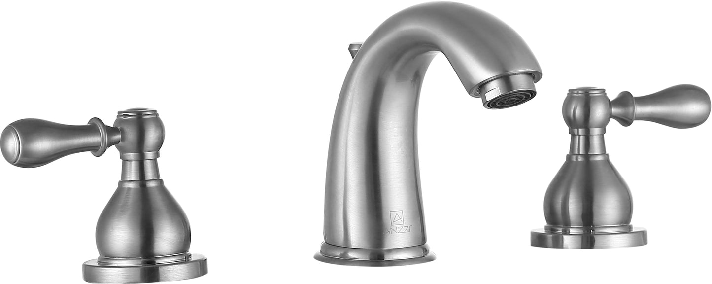 Merchant 8 in. Widespread 2-Handle Bathroom Faucet in Brushed Nickel