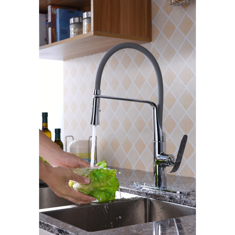 Accent Single Handle Pull-Down Sprayer Kitchen Faucet