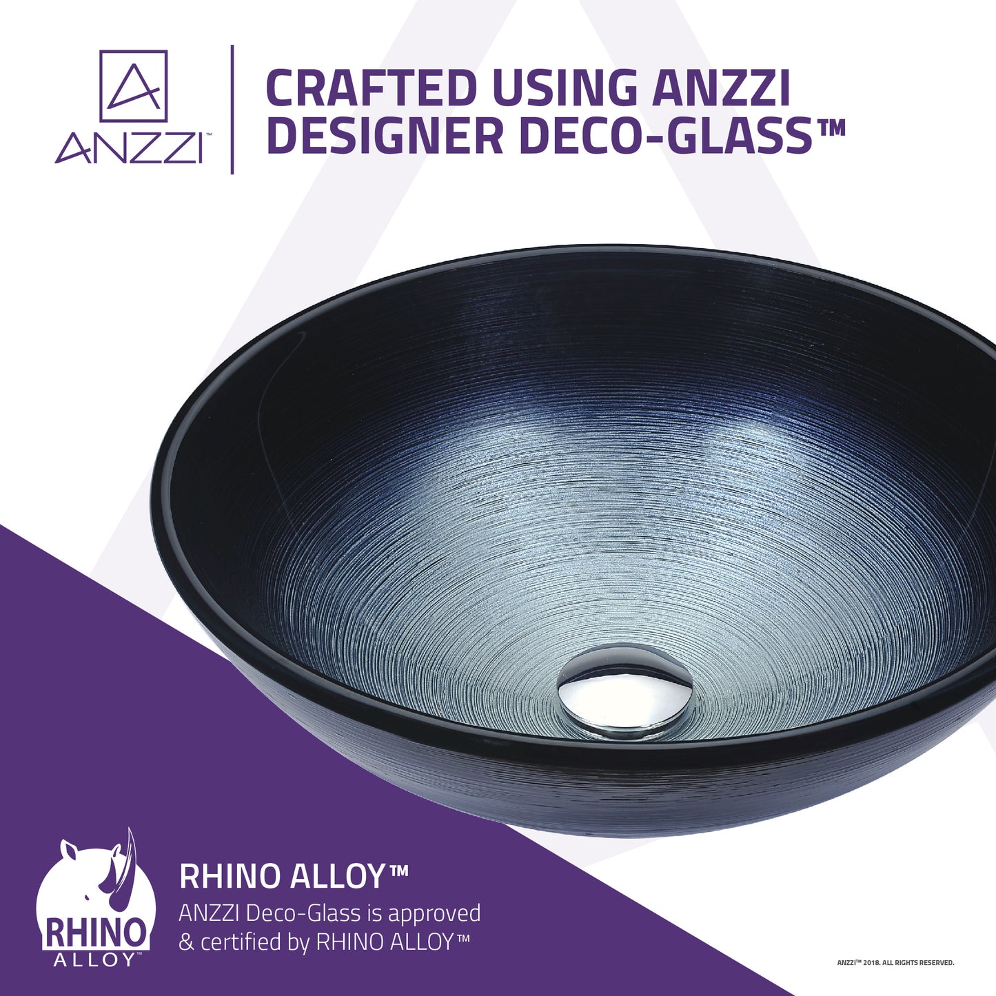 Gardena Series Deco-Glass Vessel Sink