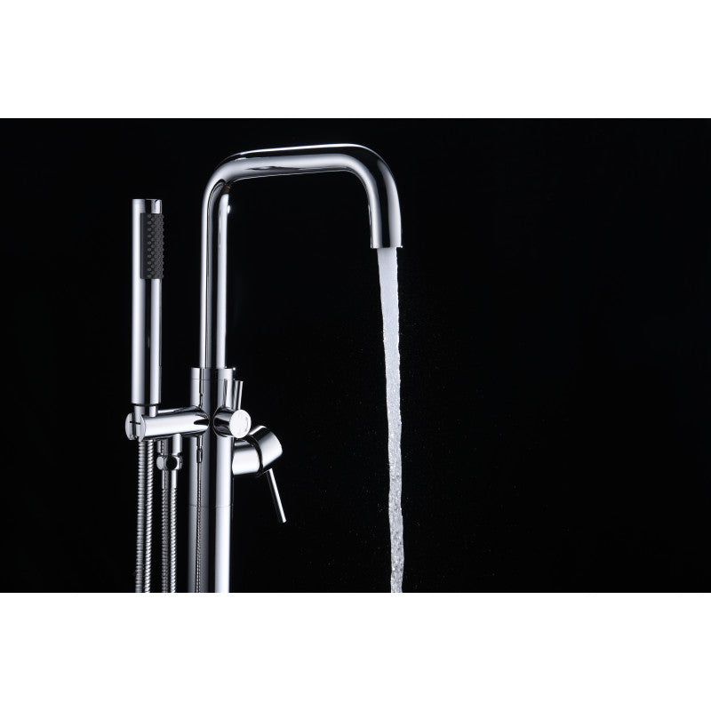 Moray Series 2-Handle Freestanding Tub Faucet with Hand Shower