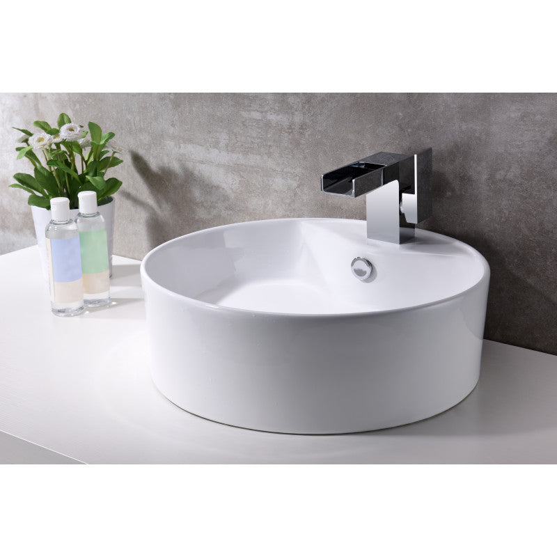 Vitruvius Series Ceramic Vessel Sink in White