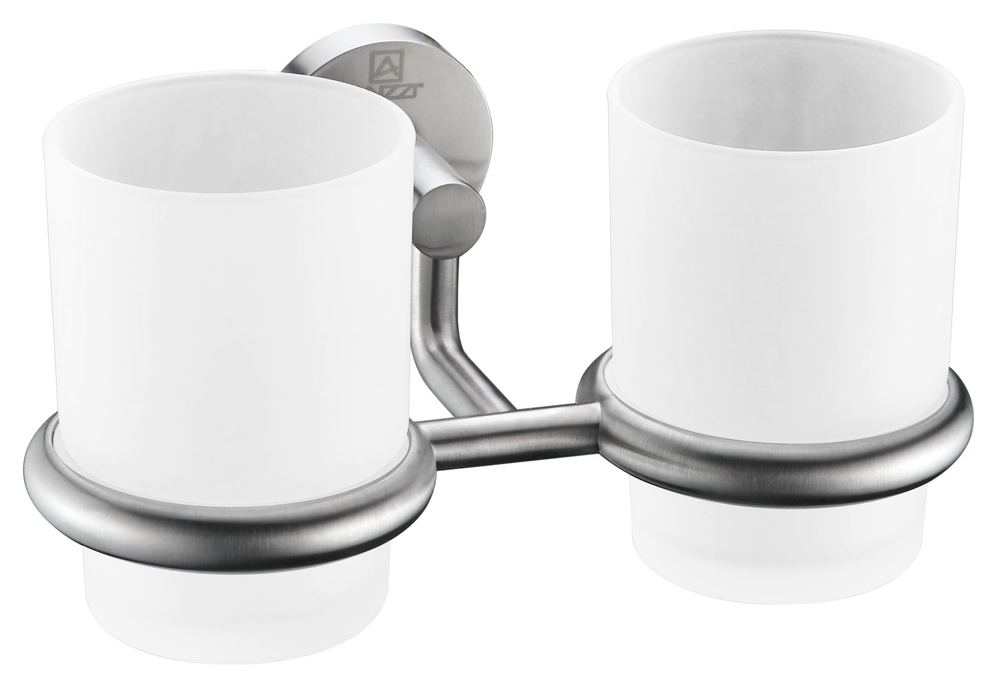 AC-AZ002BN - Caster Series 7.36 in. Double Toothbrush Holder in Brushed Nickel