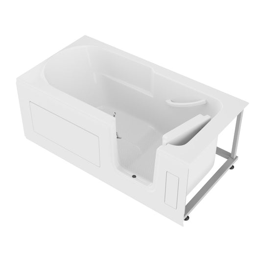 AMZ3060SIRWS - 30 in. x 60 in. Right Drain Step-In Walk-In Soaking Tub with Low Entry Threshold in White