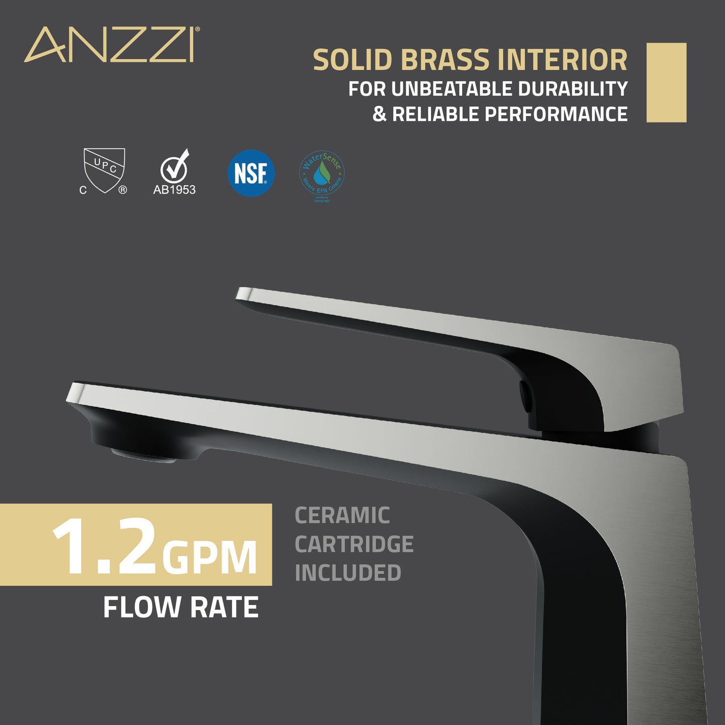 Single Handle Single Hole Bathroom Faucet With Pop-up Drain