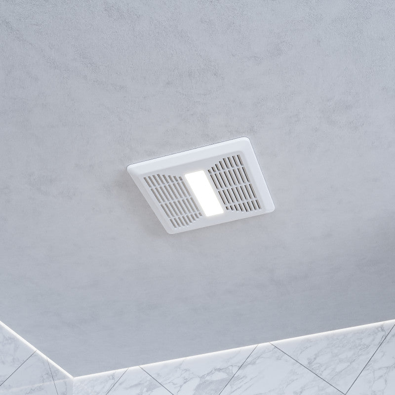Daisy Series 80 CFM Ceiling Mount Bathroom Exhaust Fan with Brilliant LED Light and ENERGY STAR in Soothing White