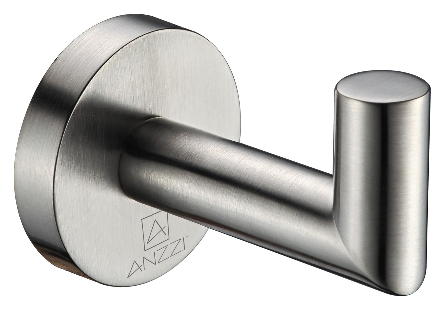 AC-AZ008BN - Caster 2 Series Single Robe Hook in Brushed Nickel