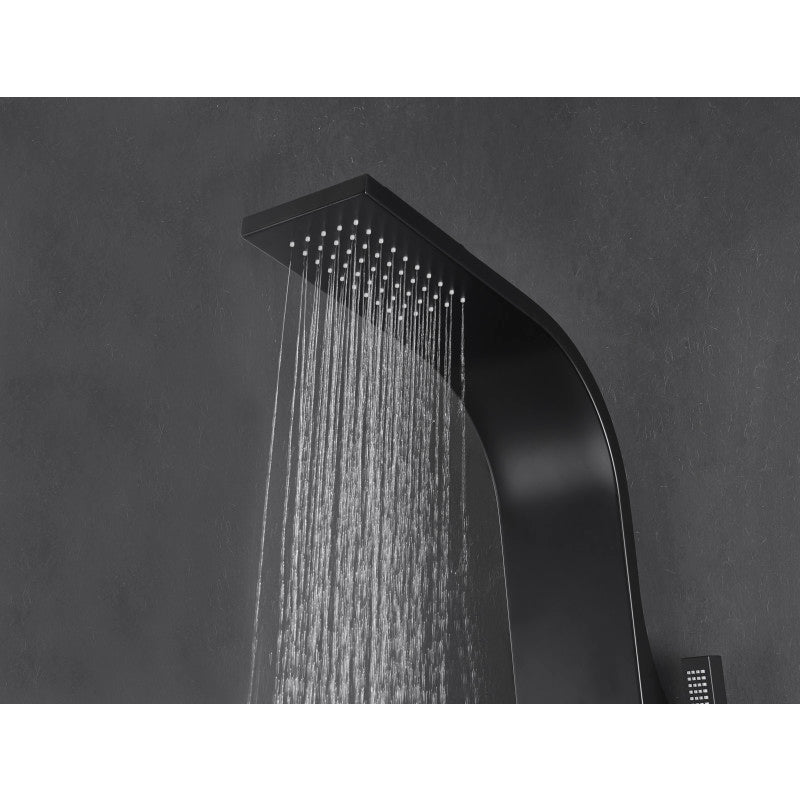 Aura 2-Jetted Shower Panel with Heavy Rain Shower & Spray Wand