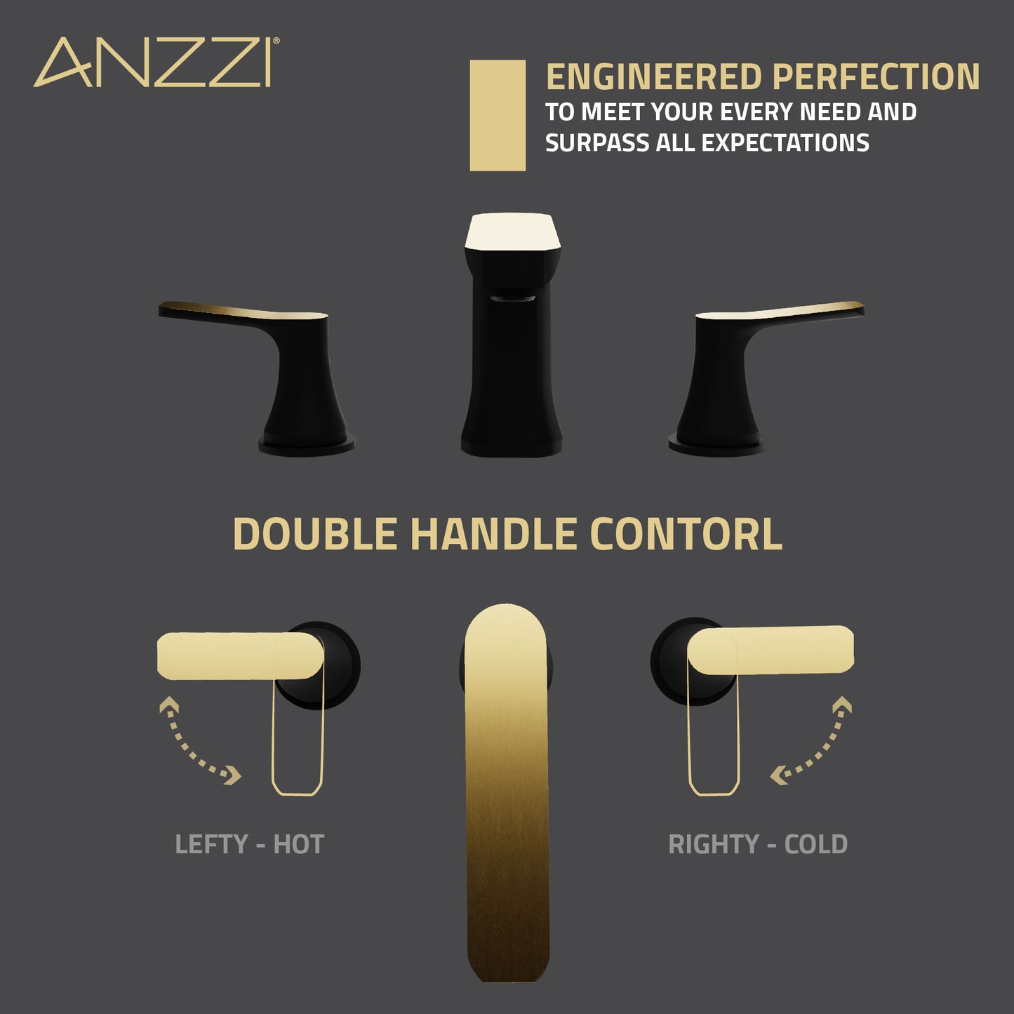 2-Handle 3-Hole 8 in. Widespread Bathroom Faucet With Pop-up Drain