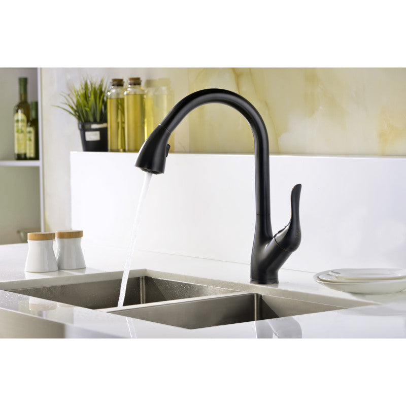 Accent Series Single-Handle Pull-Down Sprayer Kitchen Faucet