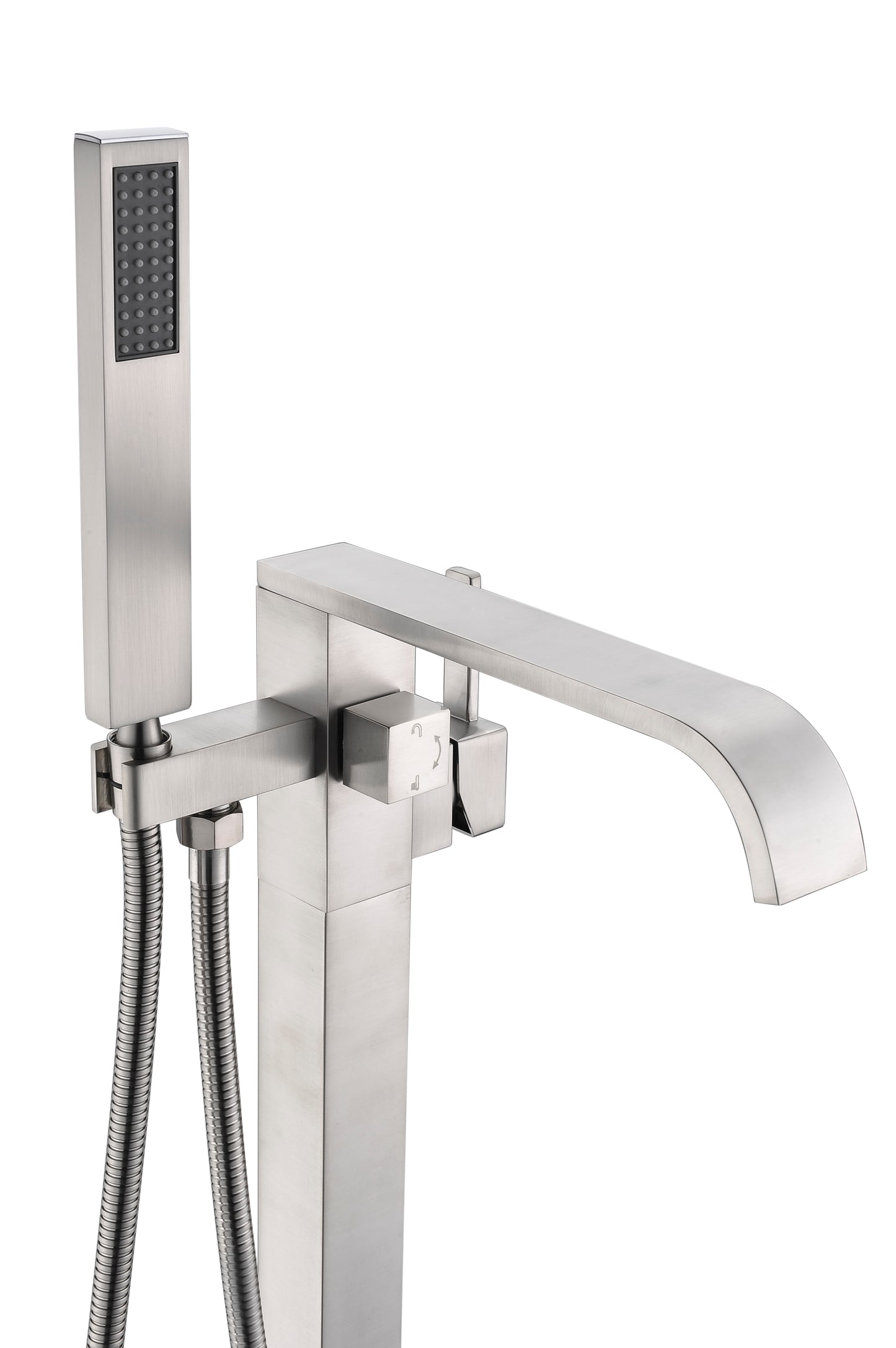 Angel 2-Handle Claw Foot Tub Faucet with Hand Shower