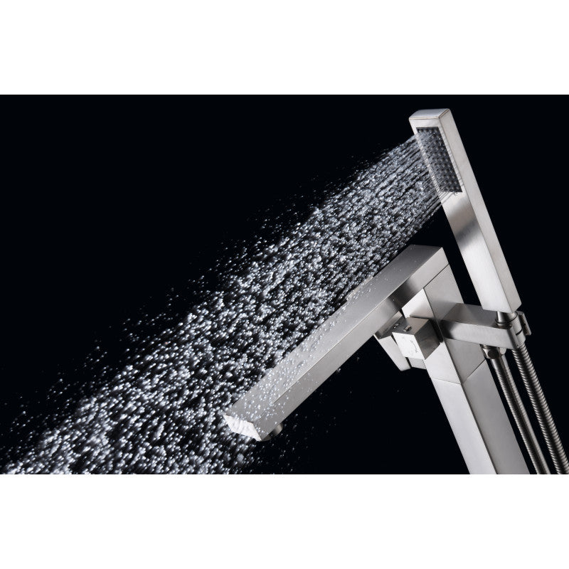 Khone 2-Handle Claw Foot Tub Faucet with Hand Shower