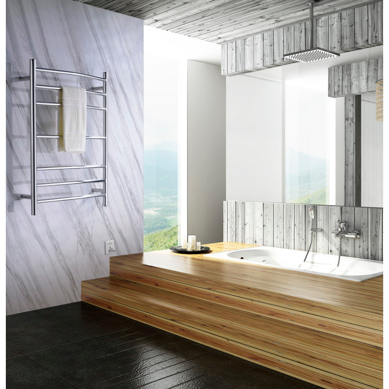 Gown 7-Bar Stainless Steel Wall Mounted Towel Warmer
