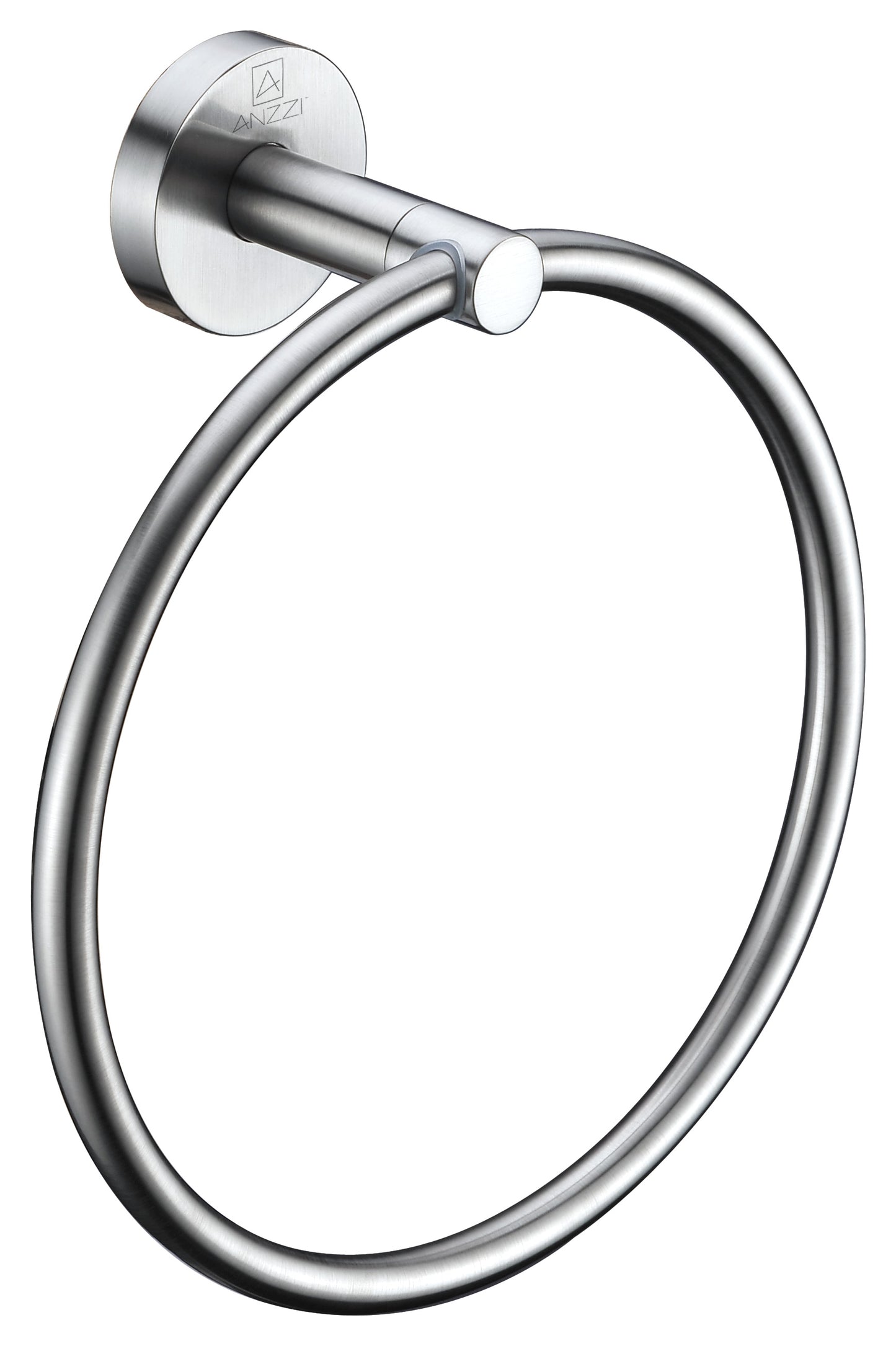 AC-AZ005BN - Caster Series Towel Ring in Brushed Nickel