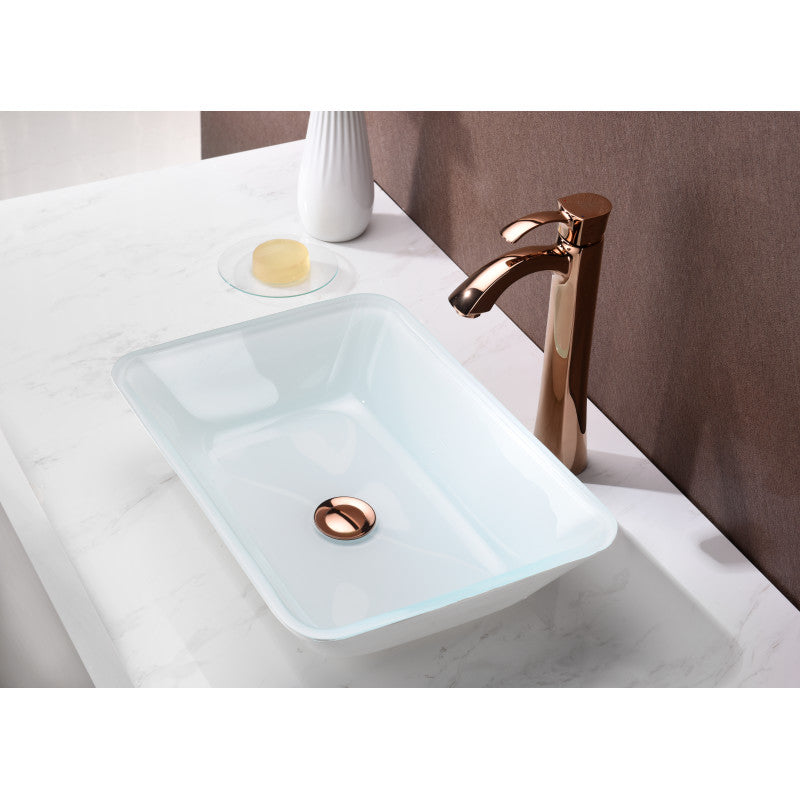 Amenta Series Vessel Sink in White