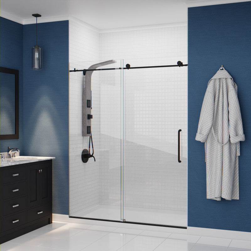 SP-AZ078GM - Aura Retro-Fit Series 39 in. 2-Jet Shower Tower with Heavy Rain Shower and Body Jets and Spray Wand in Gray Marble
