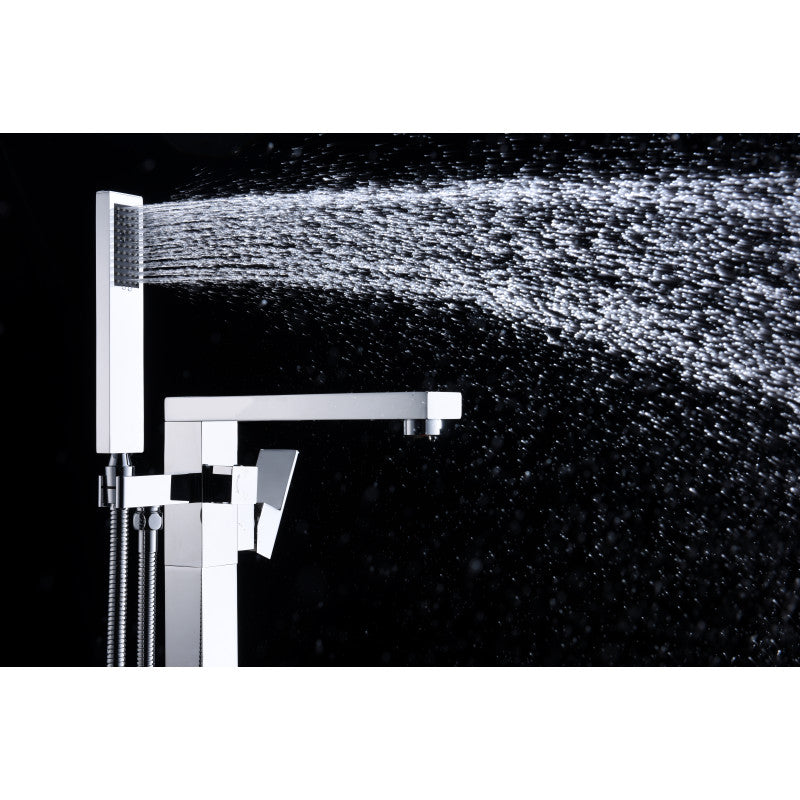 Khone 2-Handle Claw Foot Tub Faucet with Hand Shower