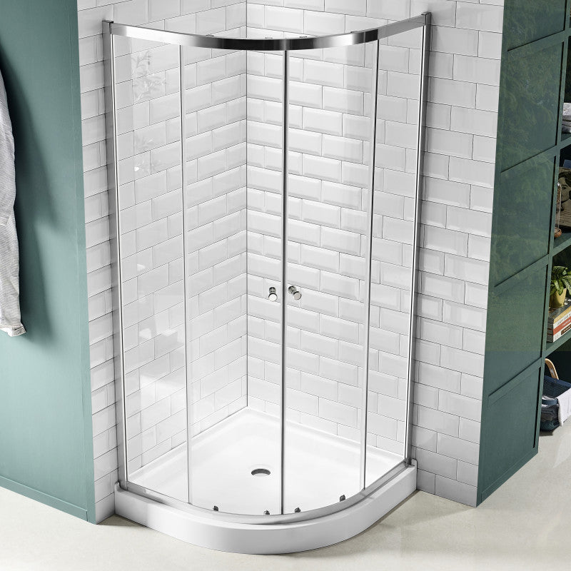 Mare 35 in. x 76 in. Framed Shower Enclosure with TSUNAMI GUARD