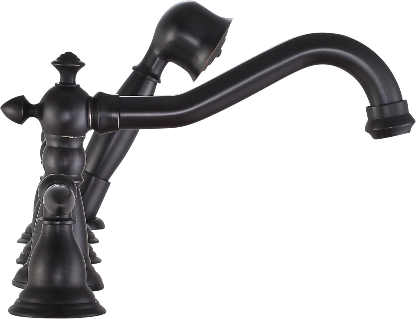 Patriarch 2-Handle Deck-Mount Roman Tub Faucet with Handheld Sprayer