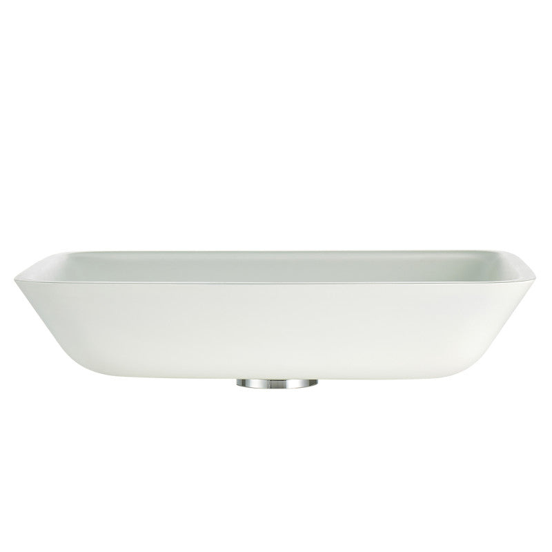 Innovio Rectangle Glass Vessel Bathroom Sink
