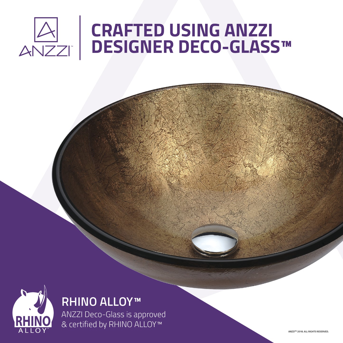 Gardena Series Deco-Glass Vessel Sink