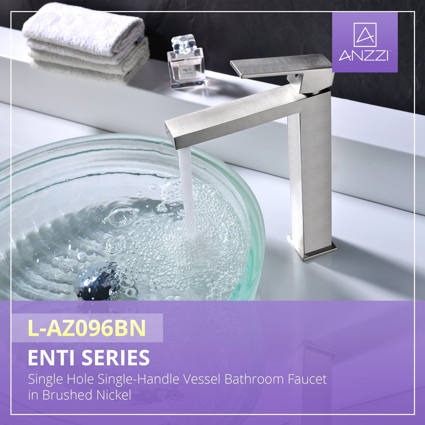 Enti Series Single Hole Single-Handle Vessel Bathroom Faucet
