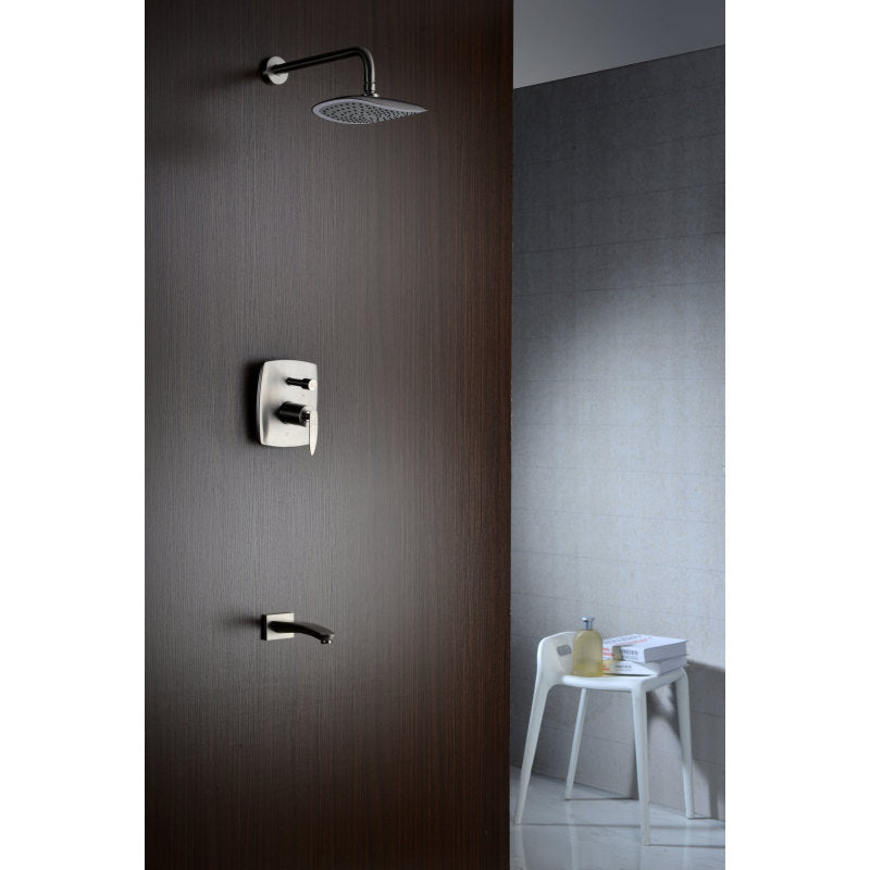 L-AZ026BN - Tempo Series 1-Handle 1-Spray Tub and Shower Faucet in Brushed Nickel