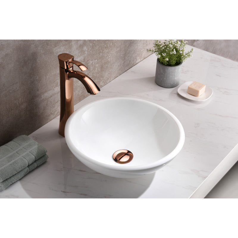 Warika Series Vessel Sink in White