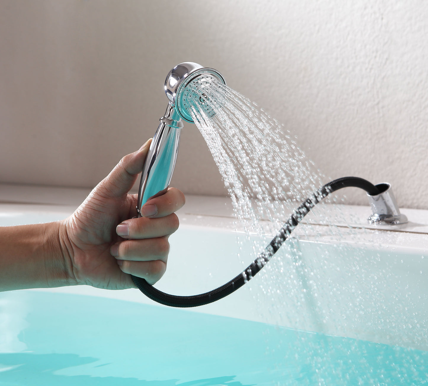 Patriarch 2-Handle Deck-Mount Roman Tub Faucet with Handheld Sprayer