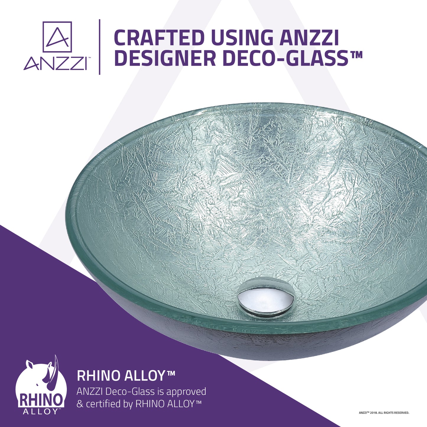 Gardena Series Deco-Glass Vessel Sink